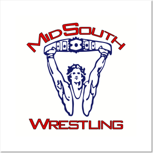 MID SOUTH WRESTLING CLASSIC LOGO Posters and Art